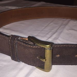 Brown Suede/Leather Banana Republic Belt